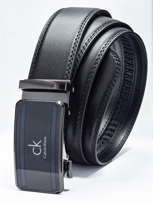 CK Black Leather Belt – Automatic Buckle #24