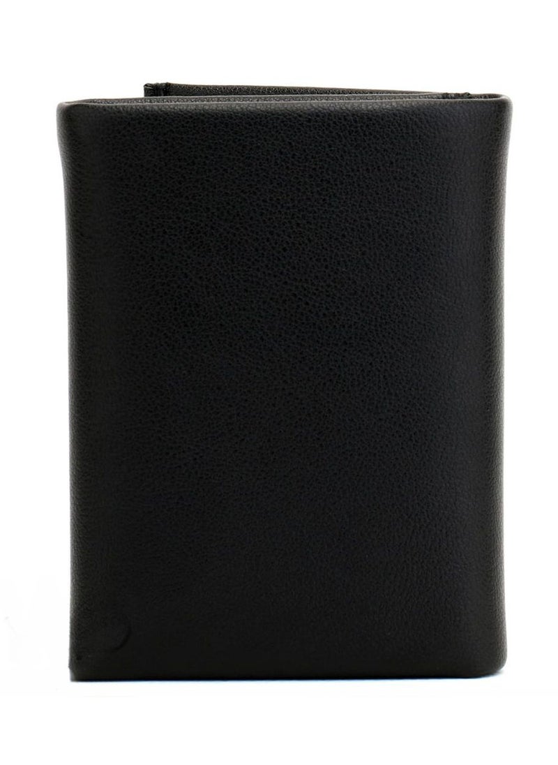 GU Black Trifold Wallet For Men #4
