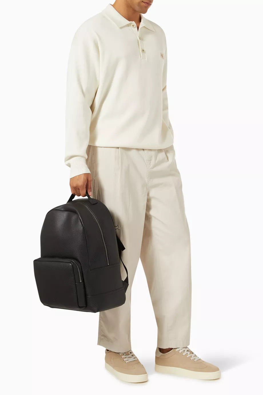 Calvin Klein Jeans Ultra Light Faux Leather Backpack – Black#2
