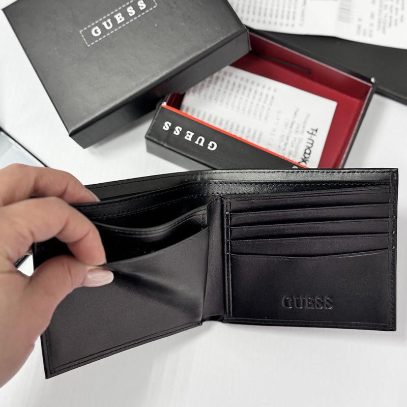 GU Brown Leather Wallet for Men #1