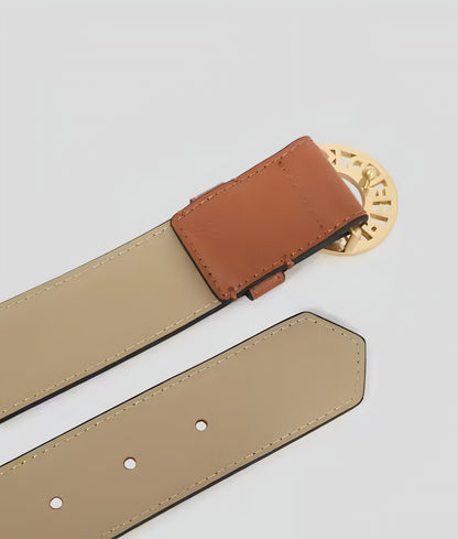 KL Tan Leather Belt For Women 25#