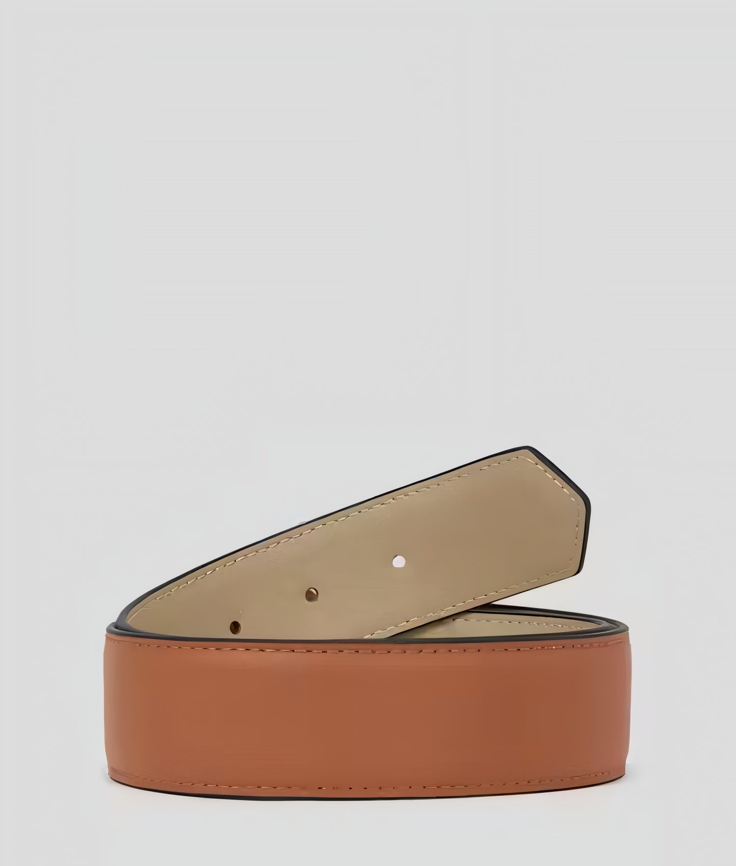 KL Tan Leather Belt For Women 25#