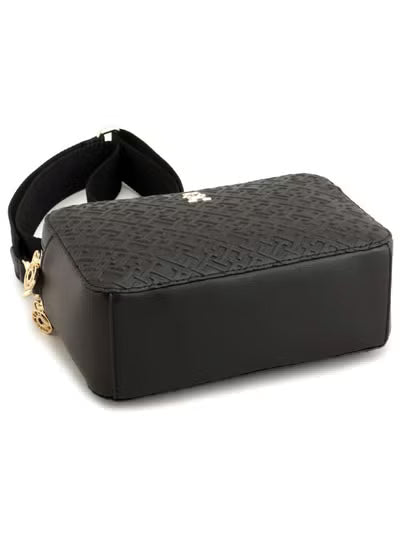 Tommy Hilfiger Black Women Crossbody Bag AW0AW16470 – Premium Leather Elegant Shoulder Bag#053