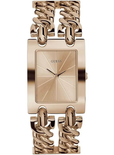 Guess W1117L3 Women’s Watch – Rose Gold Stainless Steel Bracelet & Dial | 28mm Square Quartz Elegant Timepiece