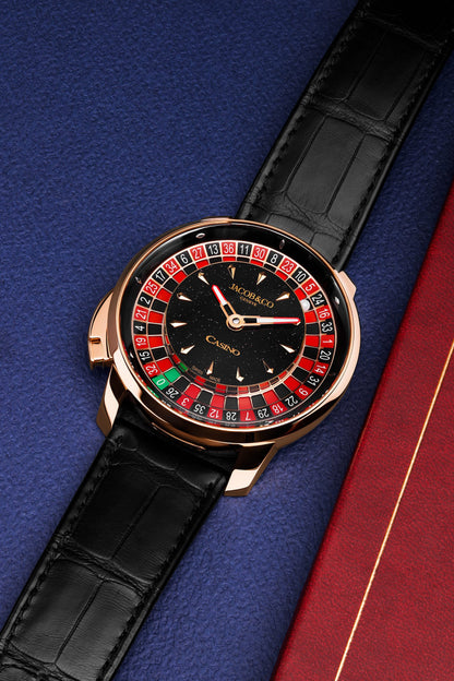 Jacob &amp; Co. Casino Tourbillon Rose Gold (Aventurine Dial)