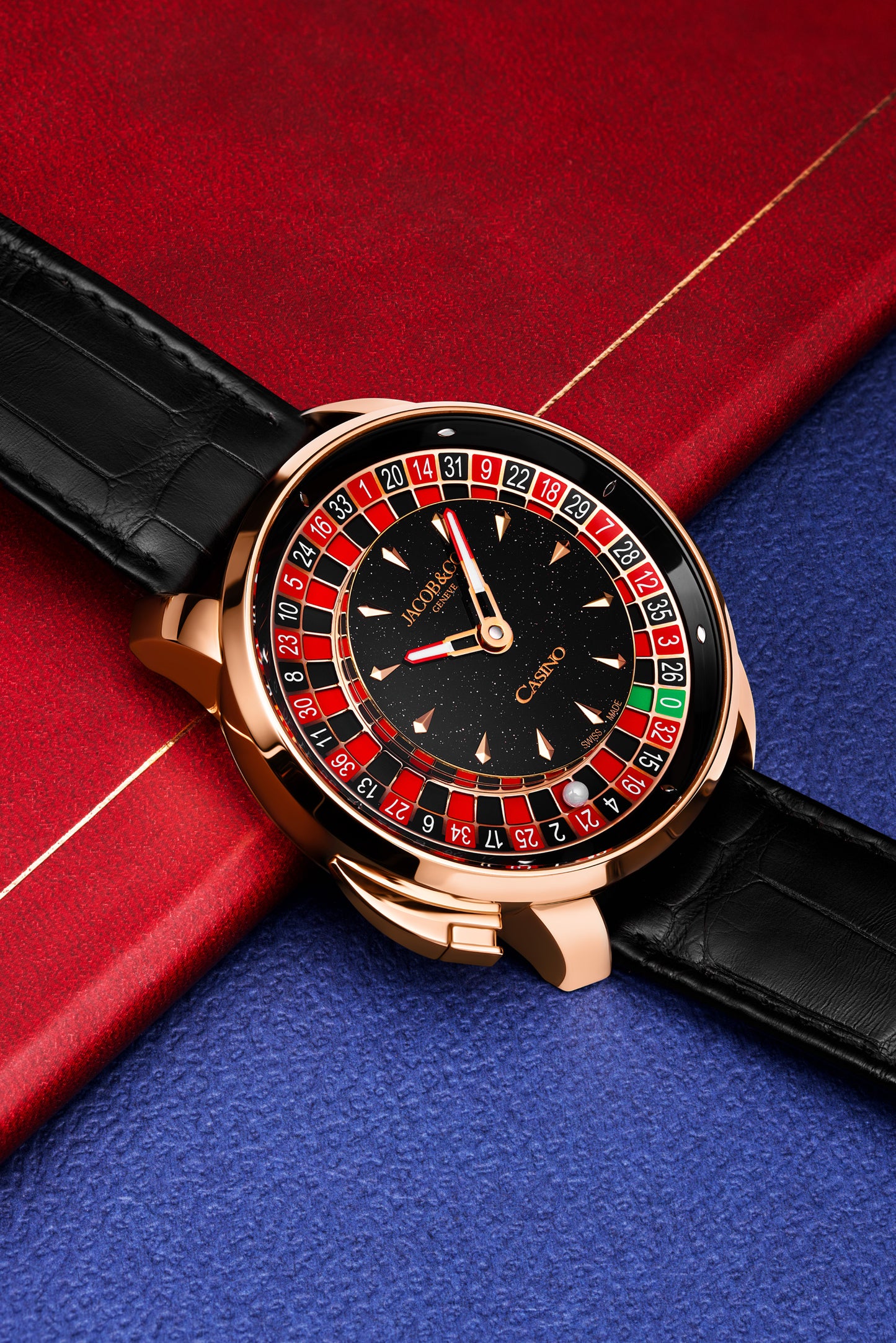 Jacob &amp; Co. Casino Tourbillon Rose Gold (Aventurine Dial)