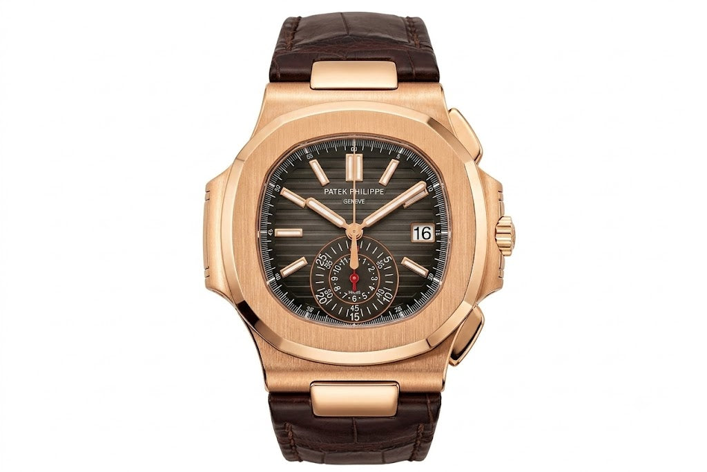 Patek Philippe Nautilus 40.5MM 5980/219P – Brown Dial, Rose Gold Bezel, Automatic Chronograph