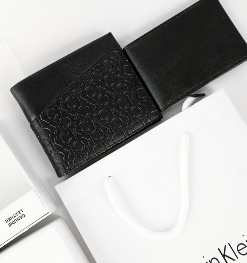 CK Black Leather Wallet For Men #25