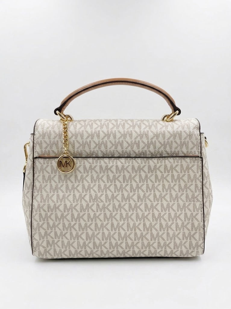 Michael Kors women's handbag with brand logo print and handle #0035