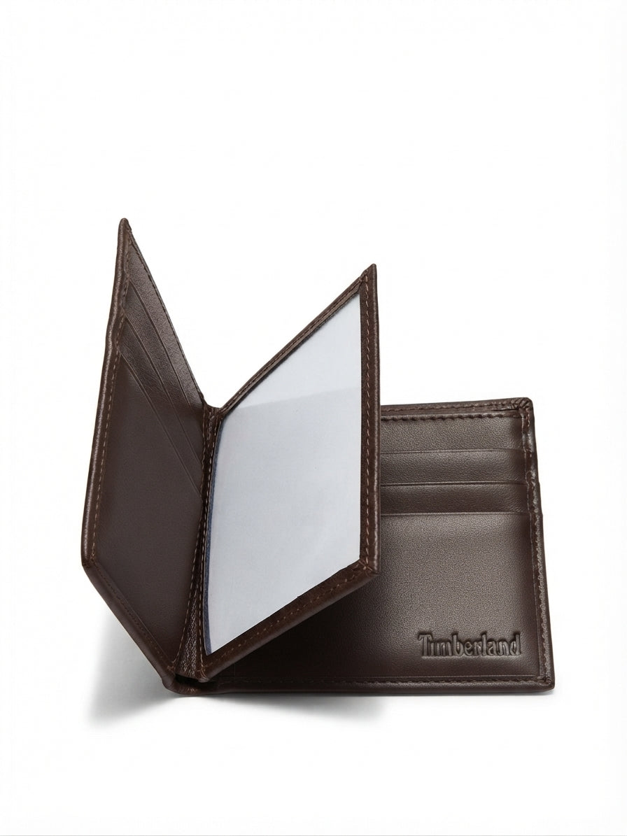 Timberland Men's Leather Bi-fold Wallet, Card Holder, and Keychain Gift Set #0002