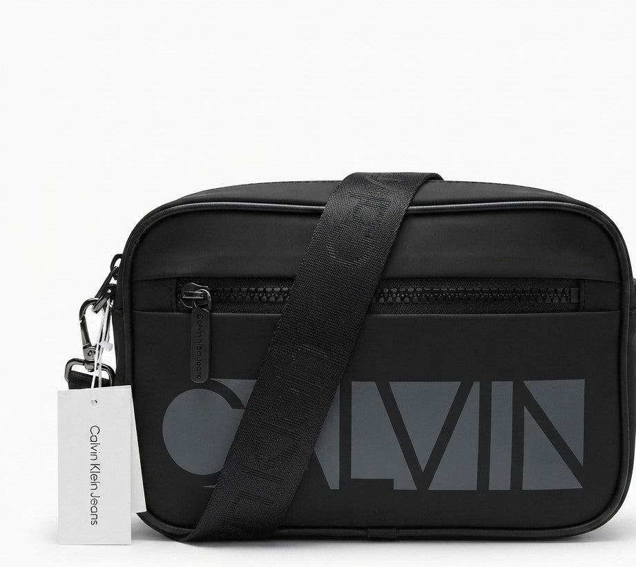 Calvin Klein Jeans Men's Crossbody Clutch Bag with Adjustable Strap & Zip Closure #0026