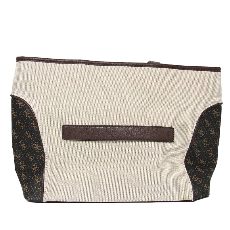 Guess KERIMA TOTE - Handbag - natural/Brown