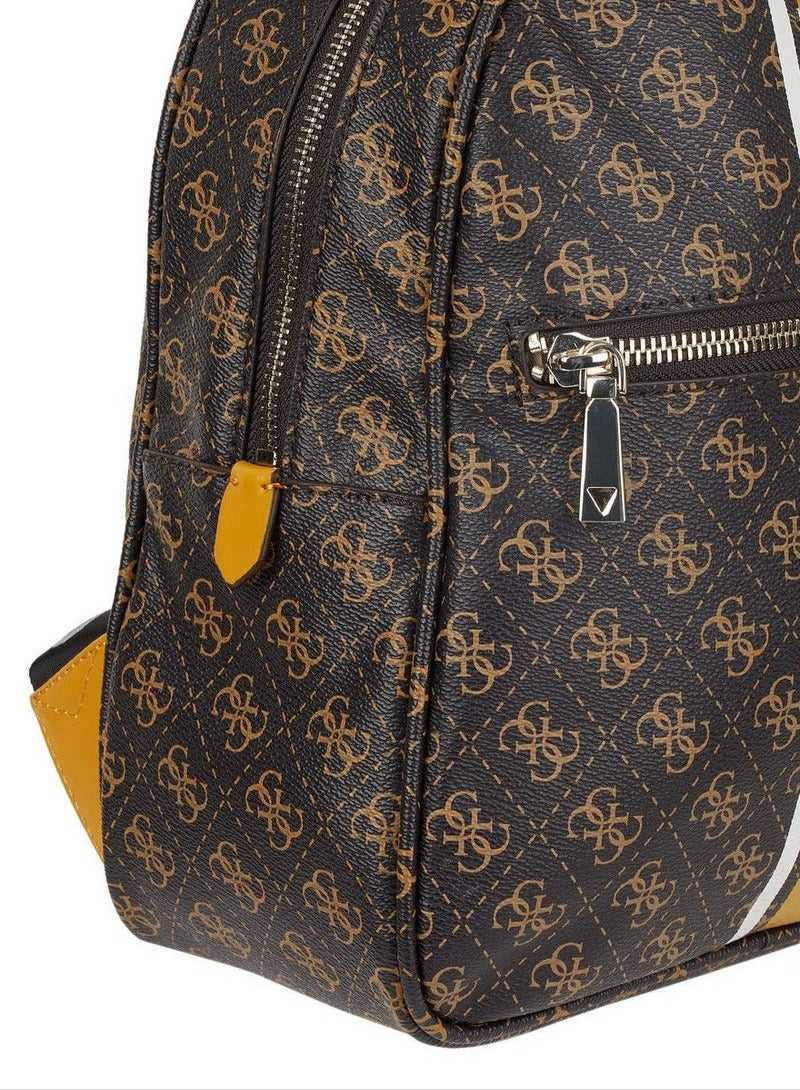 GU Brown Monogram Backpack For Women #133