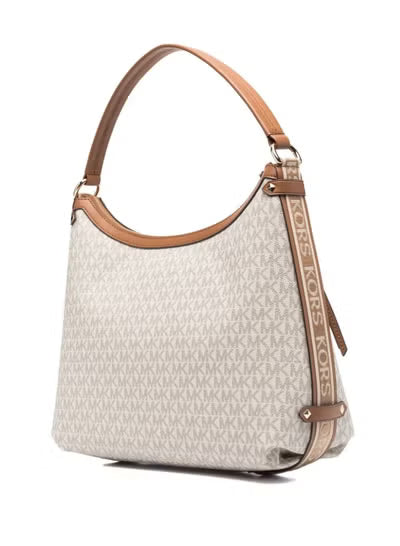 Michael Kors Signature Logo Shoulder Bag Beige#0065