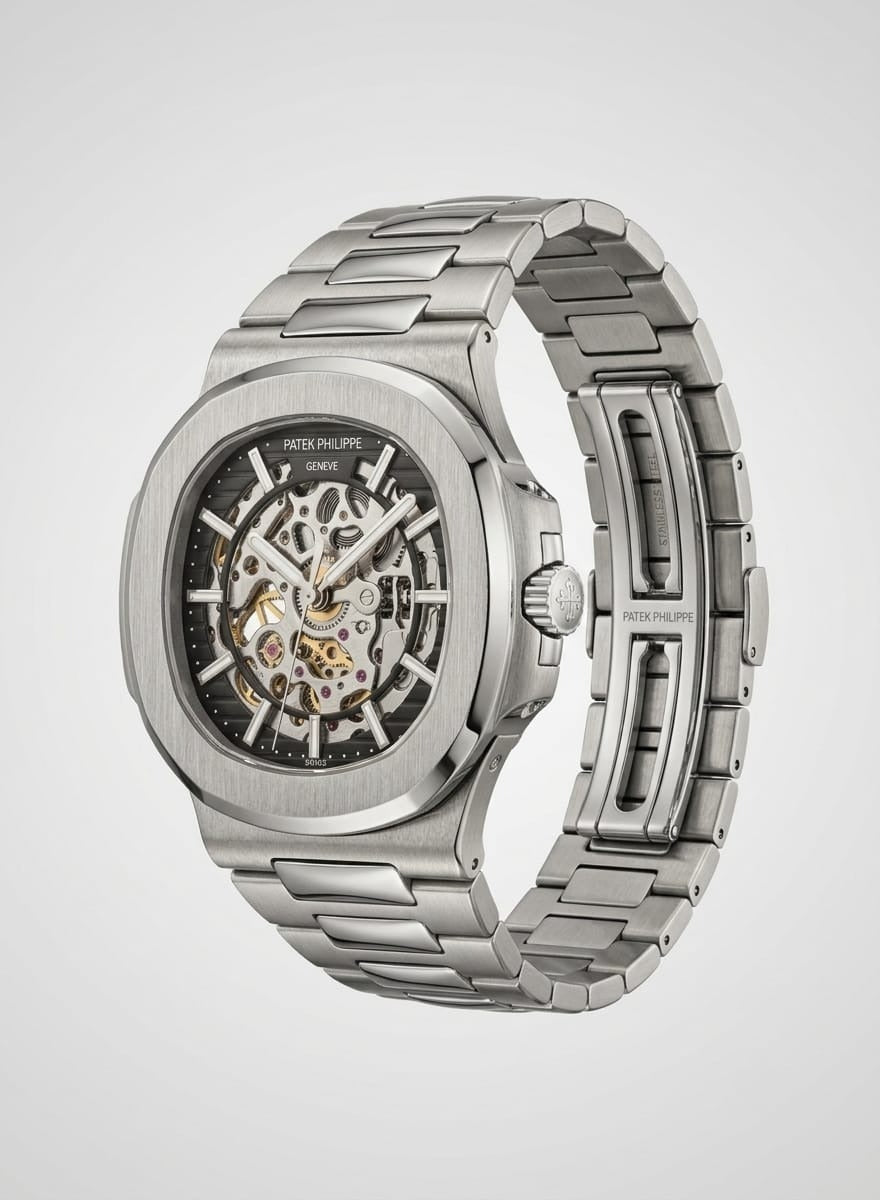 Patek Philippe Patek Philippe Nautilus Skeleton Luxury Automatic Watch – Stainless Steel Iconic Design
