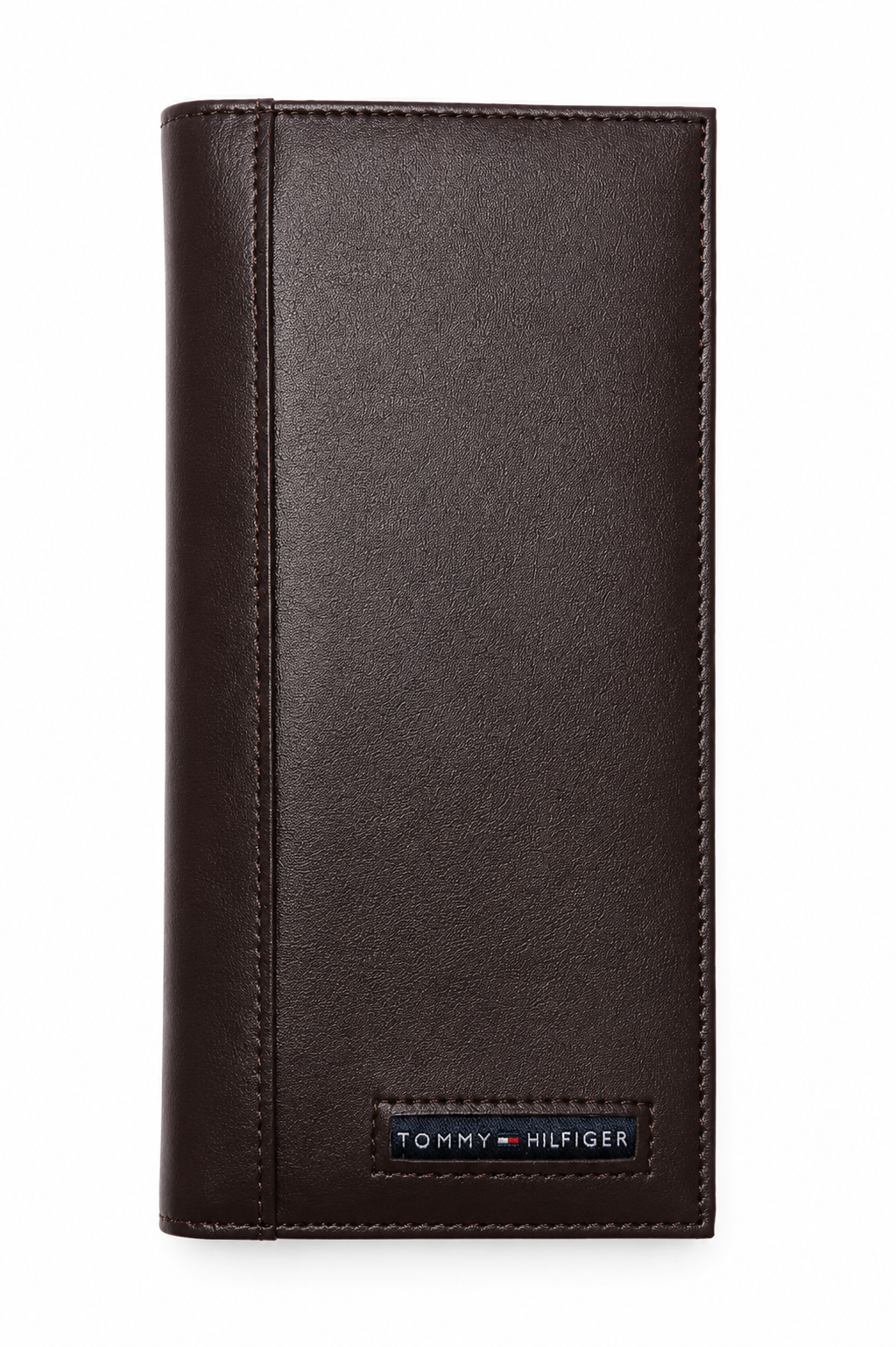 Tommy Hilfiger Men’s Long Genuine Leather Wallet – Dark Brown Classic Elegant Design#L84
