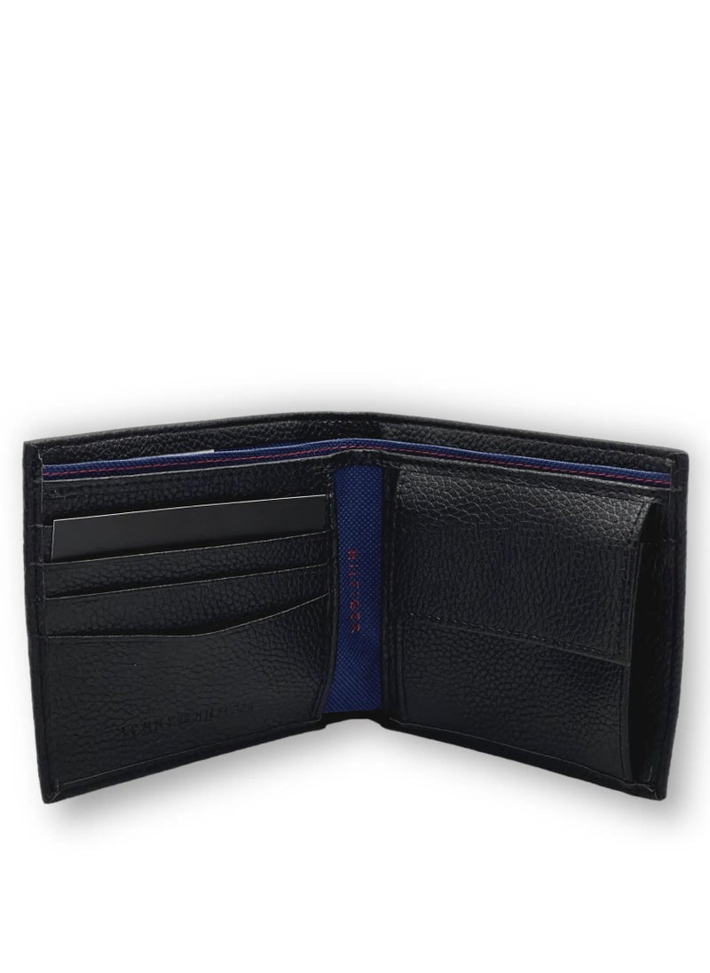 TH Black Leather Wallet-Keychain-Card Holder Set For Men 2#