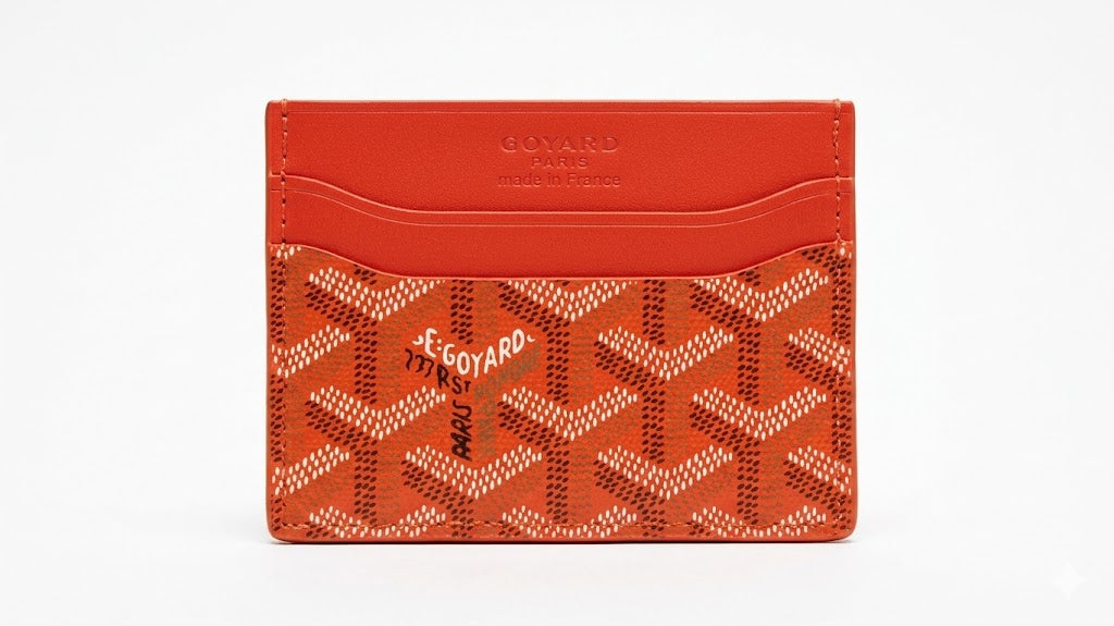 Goyard Saint-Sulpice Card Holder in Goyardine Canvas and Leather – Orange#8