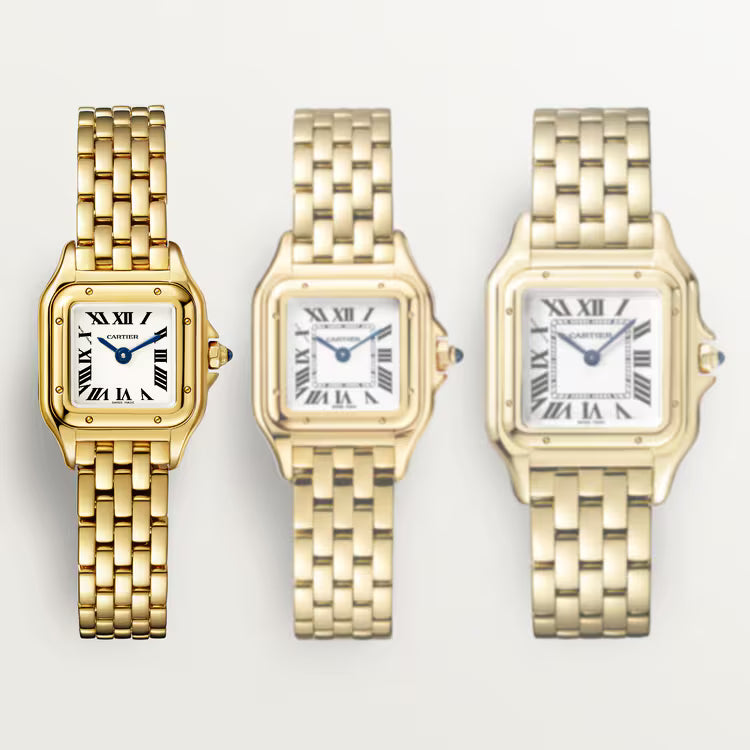 Cartier Panthère de Cartier Women's Extra Small Gold-Tone Stainless Steel Watch Dimensions: 25.1 × 18.5 mm