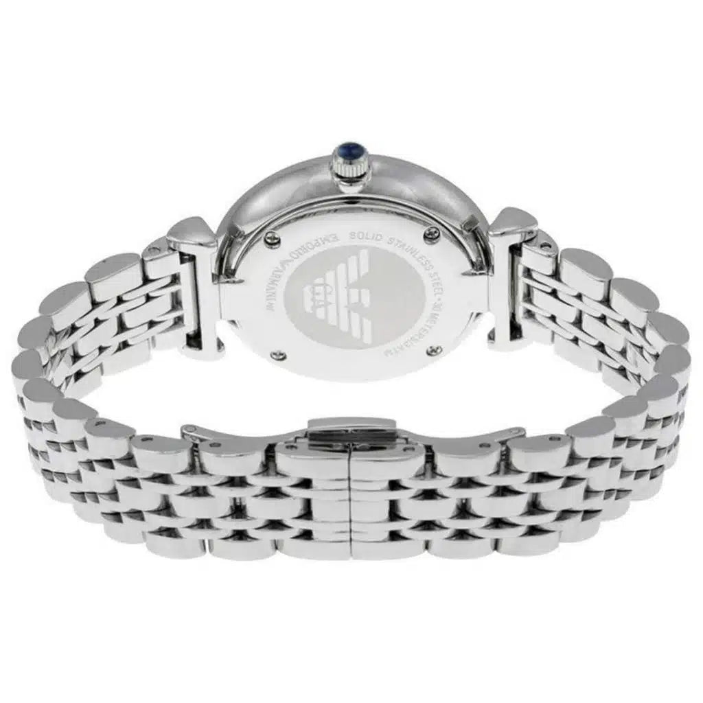 Emporio Armani Gianni T-Bar AR11091 Women’s Watch – Blue Dial Stainless Steel Elegant Fashion Watch