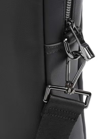 Tommy Hilfiger Black Laptop Bag for Men – Premium Faux Leather Business & Travel Briefcase#BL-1