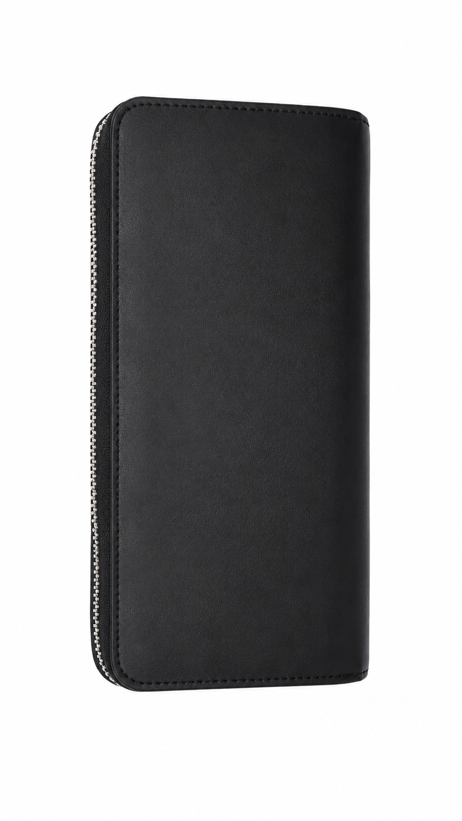 Tommy Hilfiger Zip-Around Wallet – Elegant Black Unisex Modern Design#L-85
