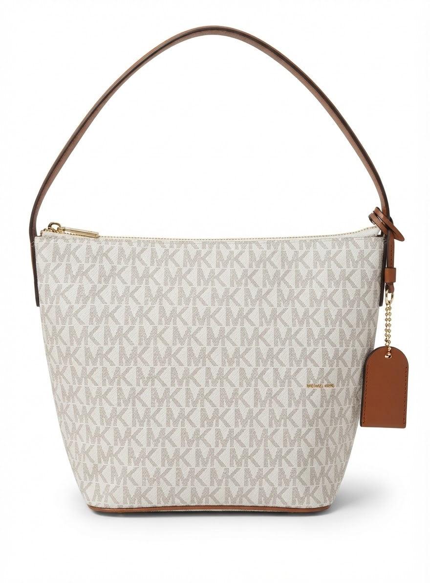Michael Kors Signature Monogram Hobo Bag with Detachable Pouch#0042