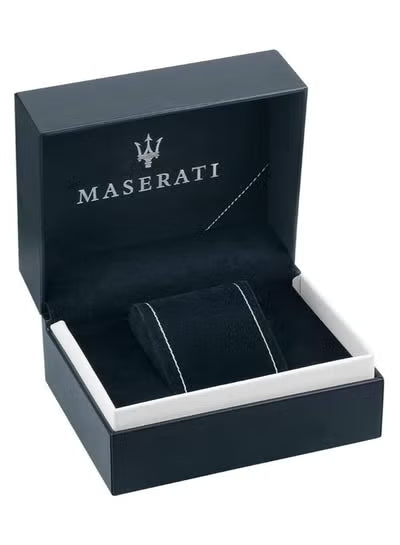 Maserati Sfida R8871640002 Men’s Watch – Black Dial, Black Rubber Strap, Quartz Chronograph, 44mm, 100M Water Resistance