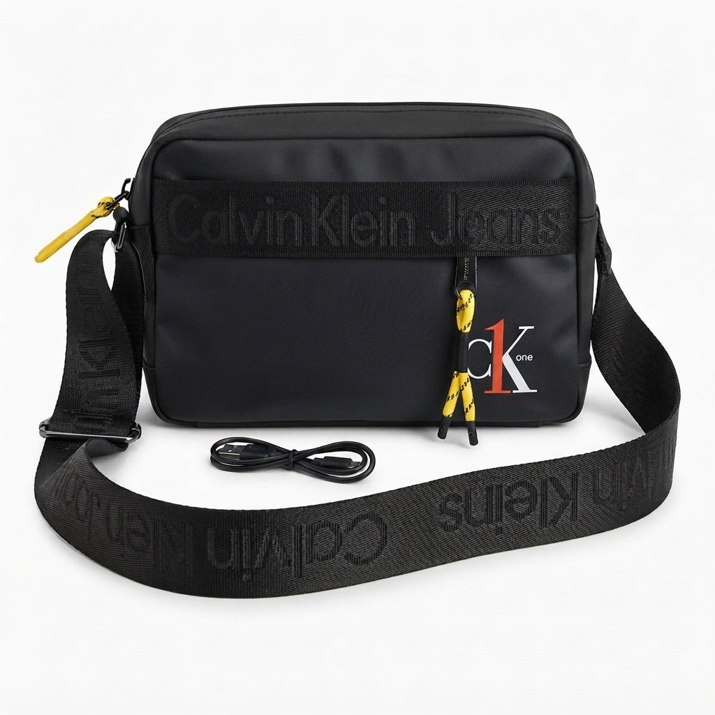 Calvin Klein Jeans Men's CK One Crossbody Bag - Black #0027
