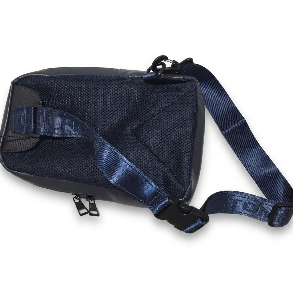 Tommy Hilfiger Men's Navy Blue Crossbody Sling Bag #0072