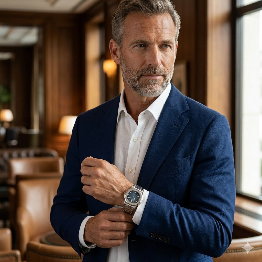 Patek Philippe Nautilus 5811/1G Men’s Luxury Watch – Blue Dial Stainless Steel Bracelet