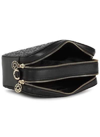 Tommy Hilfiger Black Women Crossbody Bag AW0AW16470 – Premium Leather Elegant Shoulder Bag#053