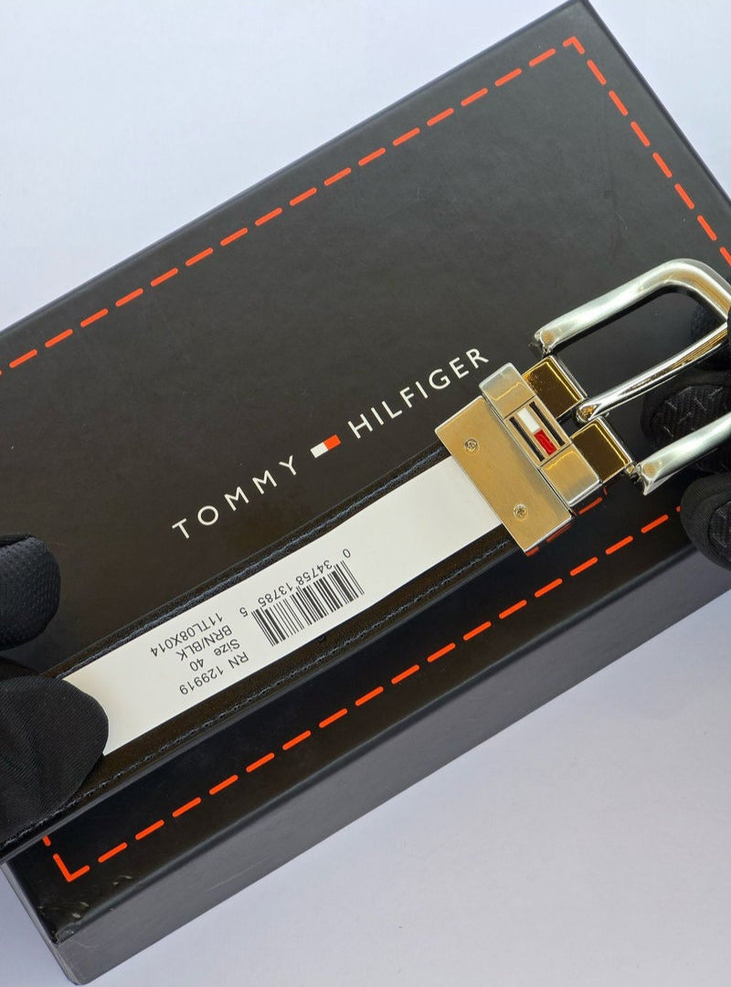 TH Leather Wallet-Belt Set For Men #4