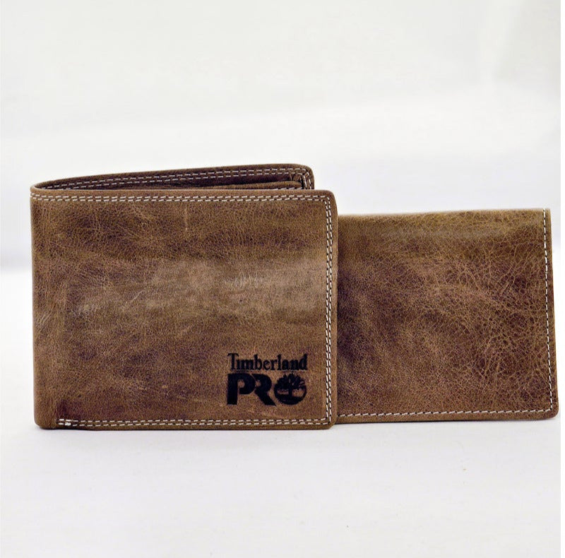 TL Brown Leather Wallet For Men #4