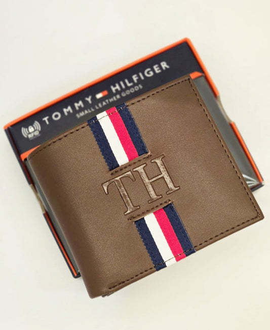 TH Brown Leather Wallet For Men 43#