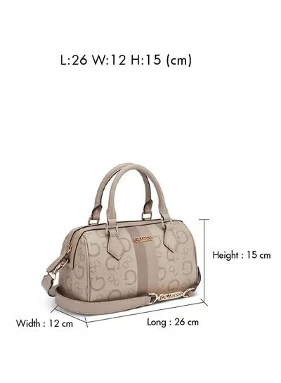 Guess Beige Women Handbag HG997808 – Elegant Leather Handbag for Everyday Use#017