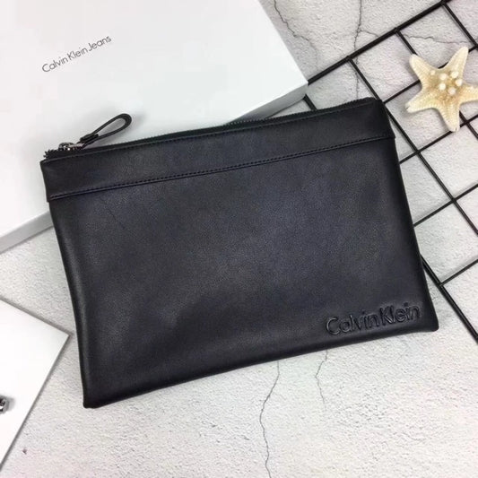 CK Black Leather Bag For Men 57#