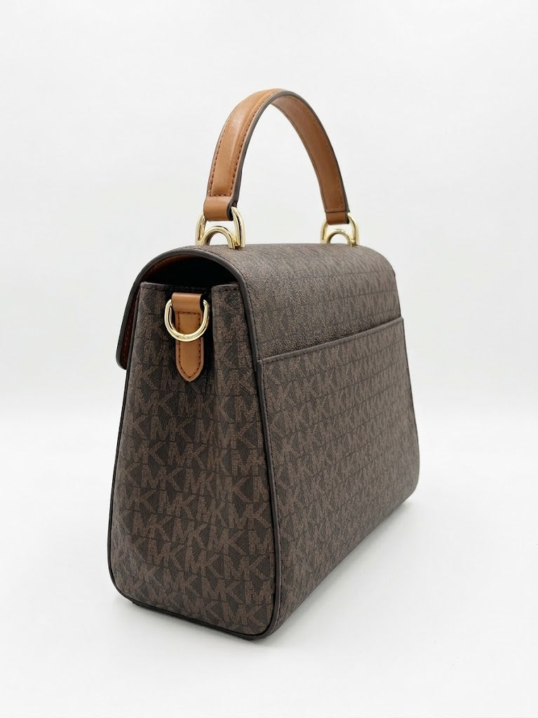 Michael Kors women's handbag with brand logo print and handle #0031