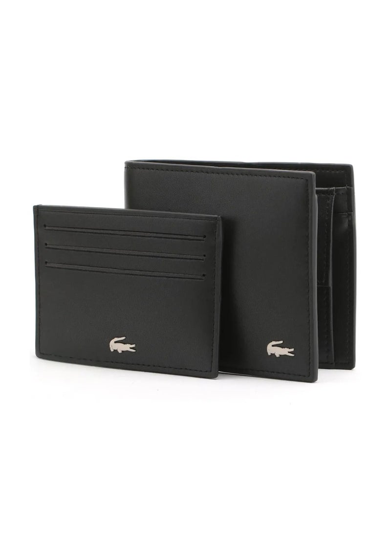 LC Black Leather Wallet-Card Holder Set For Men #5