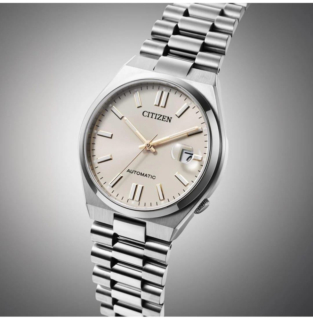 Citizen TSUYOSA Automatic Watch NJ0151-88W, Silver-Tone, Beige Dial