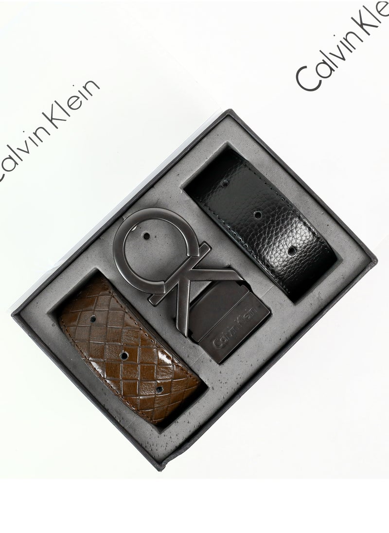 CK Leather Belt Set For Men #12