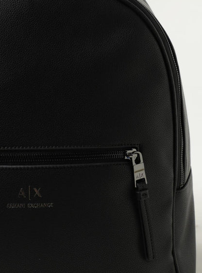AX Black Leather Backpack For Men 105#