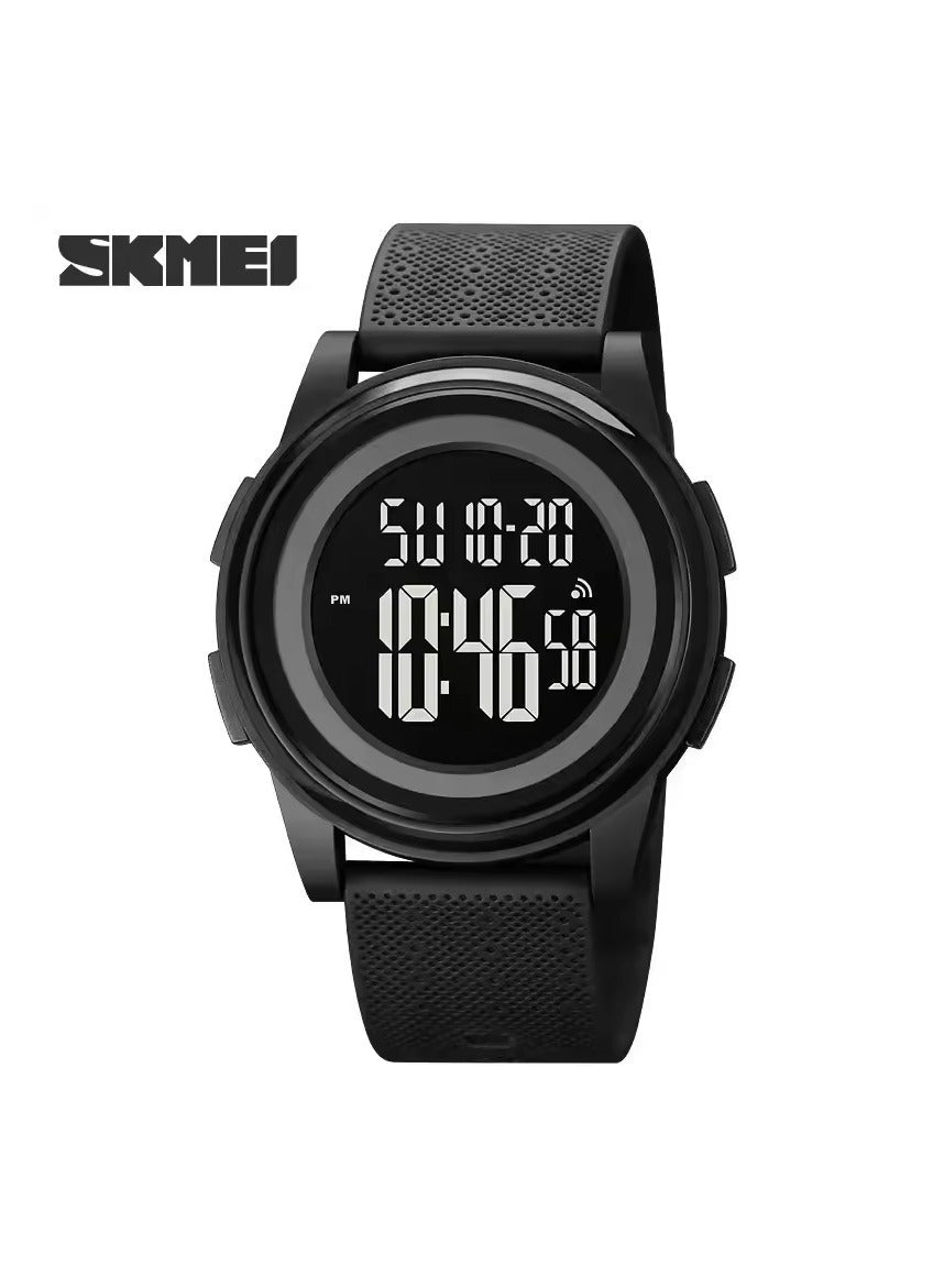 SKMEI 1895 Casual Slim Dial Countdown Sport LED Light Chrono Alarm Digital Wristwatch For Men