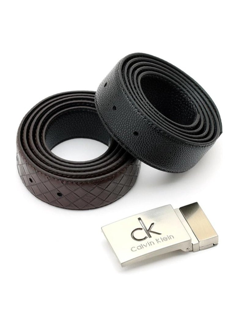 CK Leather Belt Set For Men #8