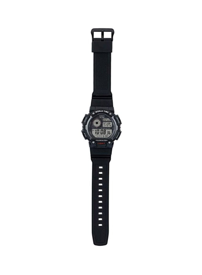 Water Resistant Digital Resin Wrist Watch AE-1400WH-1A - 51 mm - Black