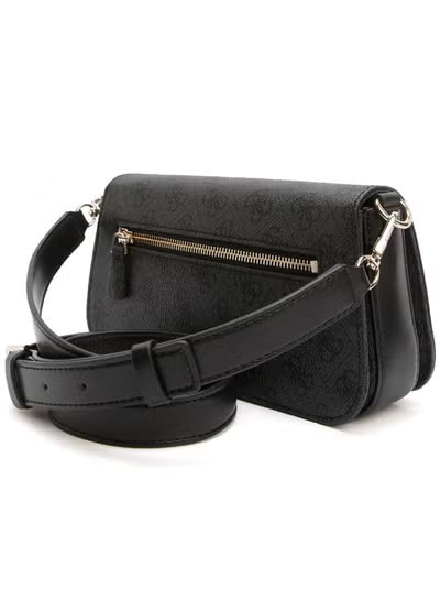 Guess Women’s Coal Black Shoulder Bag HWESG951320 – Sleek Leather Design#028