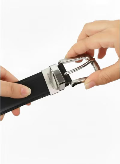 Tommy Hilfiger Men's Premium Gift Set – Black Leather Wallet & Reversible Black/Brown Leather Belt#2