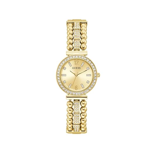 Guess Women’s Watch GW0401L2 – Gold-Tone Stainless Steel Quartz Analog Timepiece