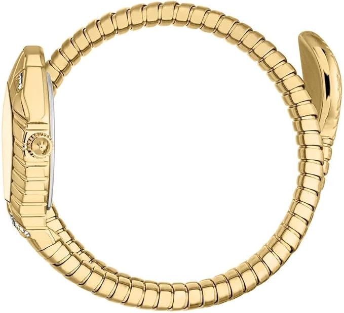 Just Cavalli Just Cavalli Signature Snake Women’s Analog Quartz Watch JC1L356M0025 – Gold Stainless Steel