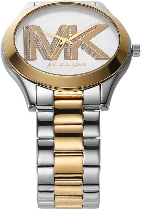 Michael Kors Slim Runway Women’s Watch MK4735 – 42mm Two-Tone Stainless Steel Quartz Timepiece